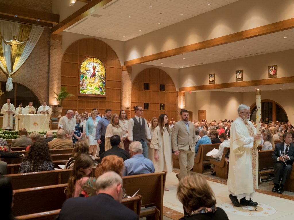 RCIA Procession to Baptism