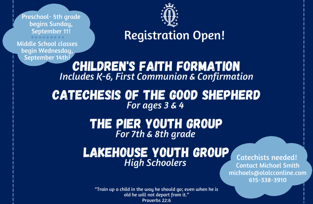 Children’s Faith Formation Update!